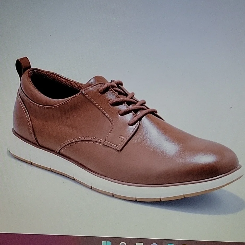 Goodfellow Colt Brown casual lace up shoes extra padding ultimate comfort 8 NEW…